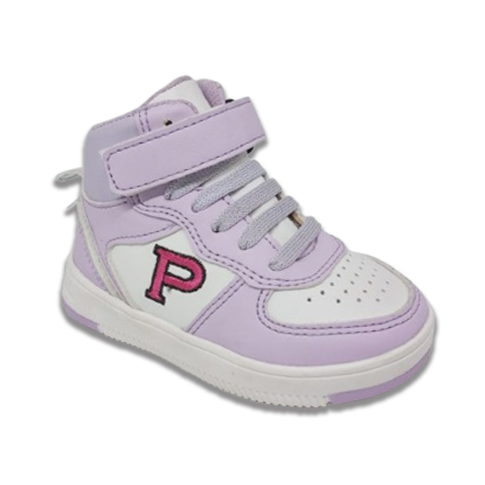 Tenis Para Niña Mini Papos 33504 Blanco Lavanda Ab0701