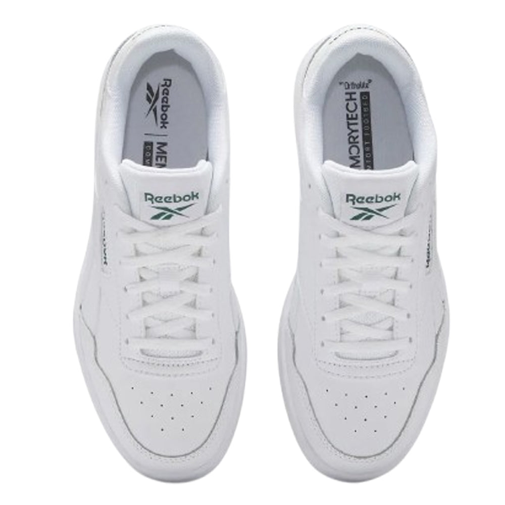 Tenis Casual Para Dama Reebok Court Advance Blanco Verde Ab0701