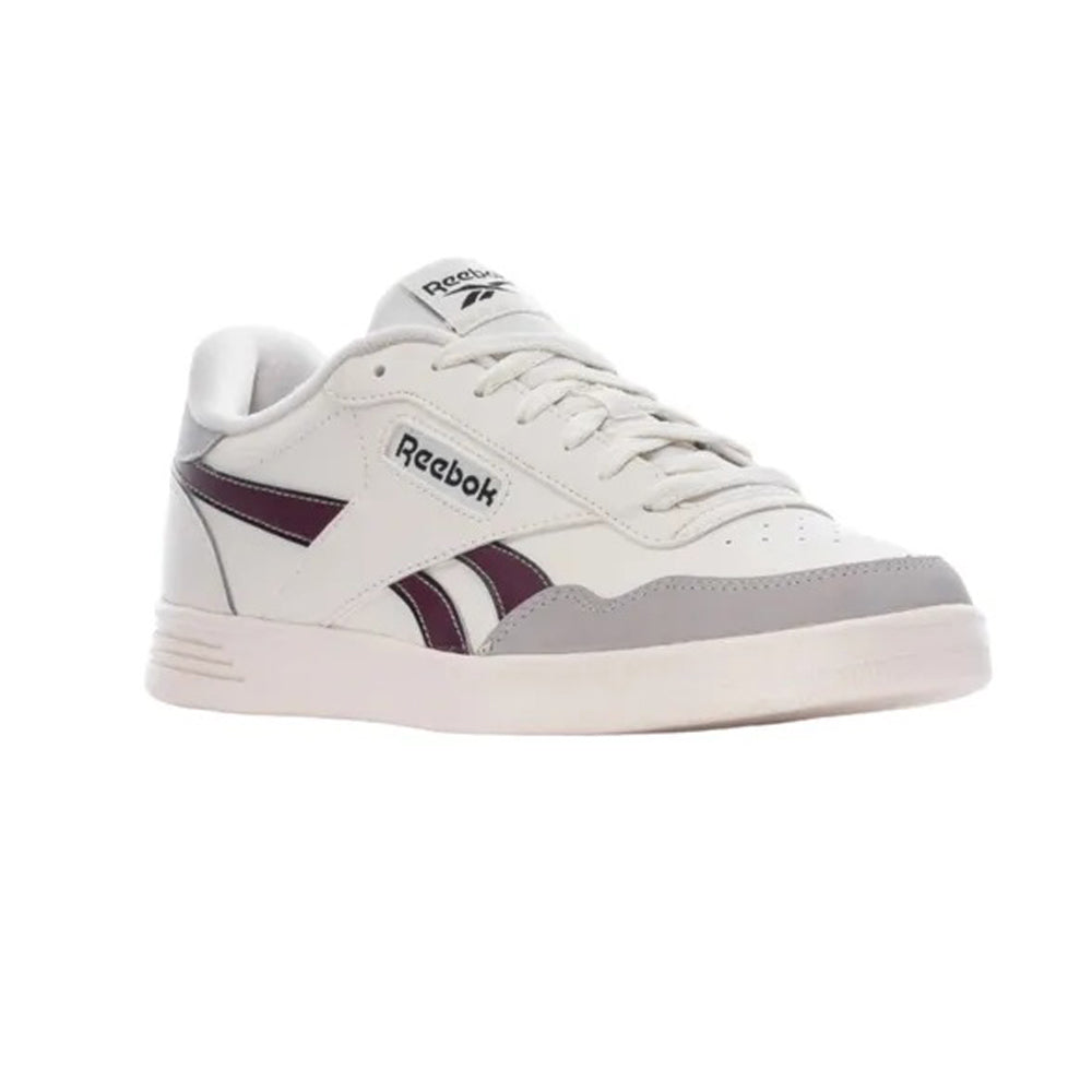 Tenis Casual Para Dama Reebok Court Advance Latte Gris Vino Ab0701