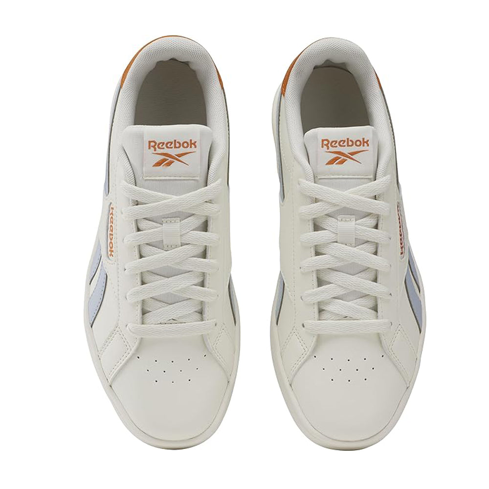 Tenis Casual Para Dama Reebok Court Retro Blanco Azul Ab0701