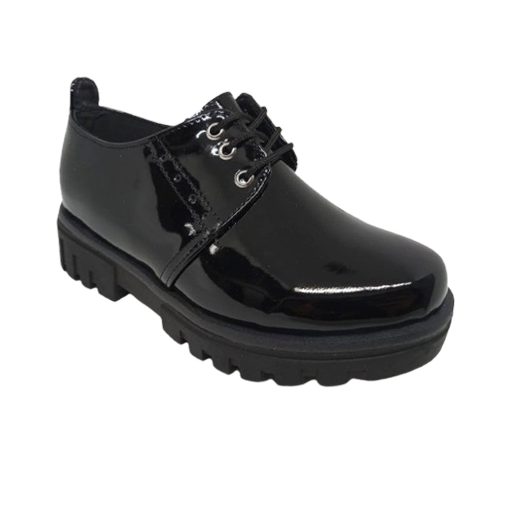 Zapato EScolar Para Niña Fredel´s 12165 Negro Charol Ab0701