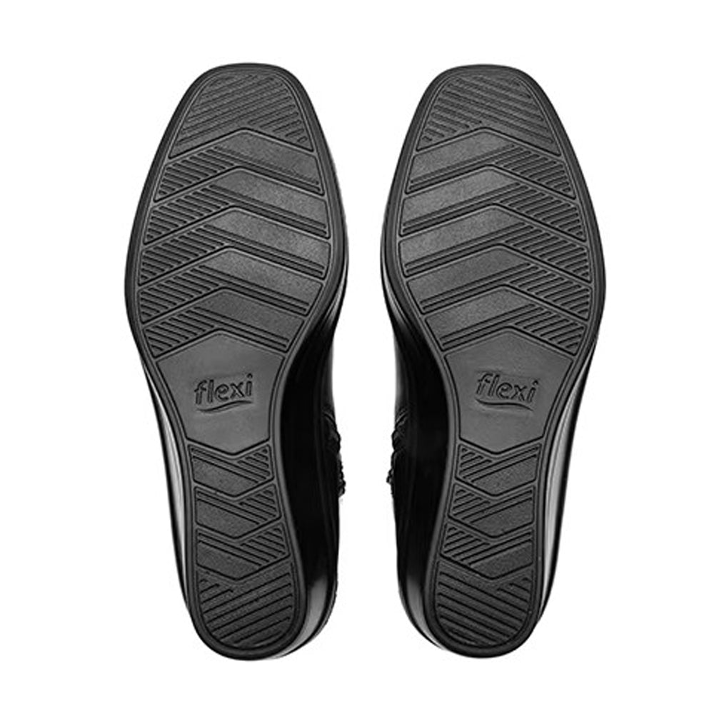 Botín Con Cuña Para Dama Flexi 136705 Negro Ab0701