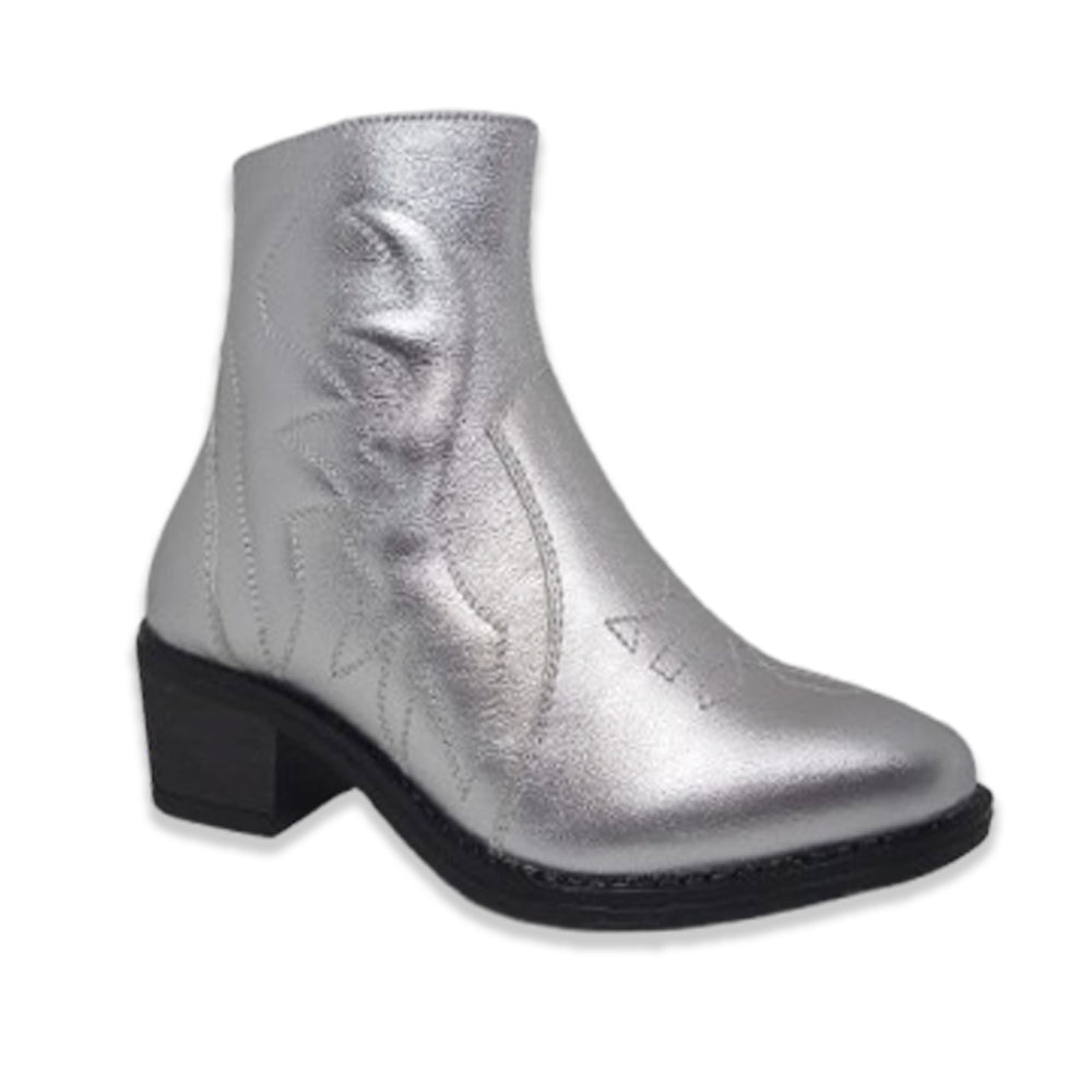 Bota Para Dama Vicenza 19006 Plata Ab0701