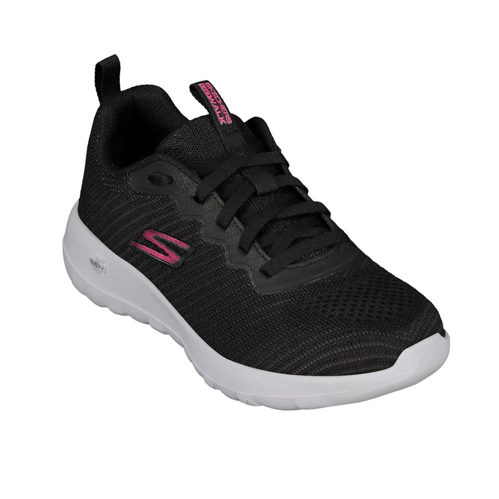 Tenis Deportivo Para Dama Skechers 2110007 Negro Rosa Ab0701