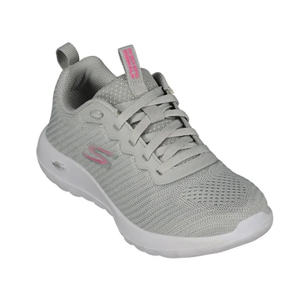 Tenis Deportivo Para Dama Skechers 2110007 Gris Rosa Ab0701
