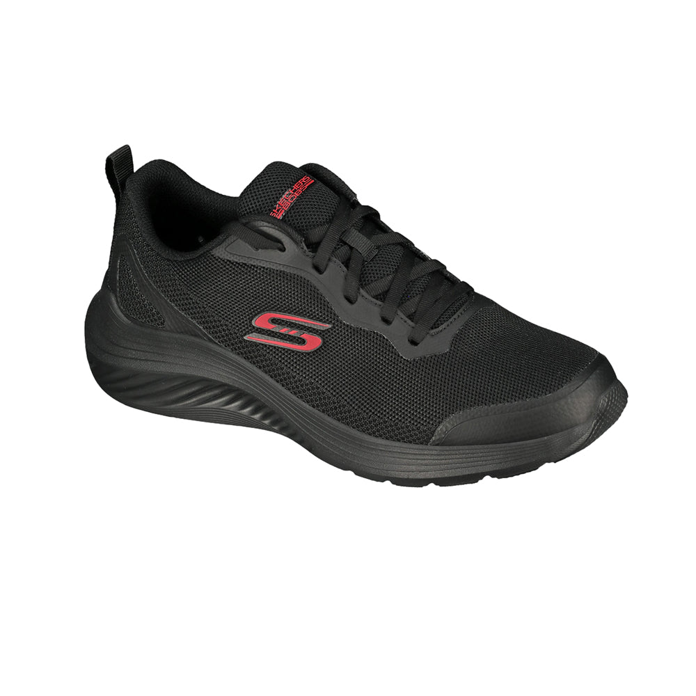 Tenis Deportivo Para Caballero Skechers 22017 Negro Rojo Ab0701