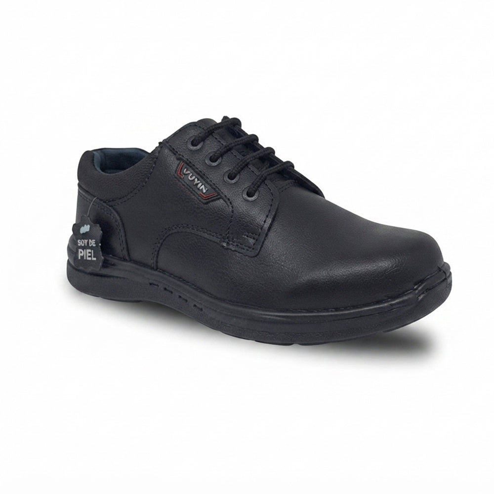 Calzado Escolar Para Joven Yuyin 24310 Negro Ab0701
