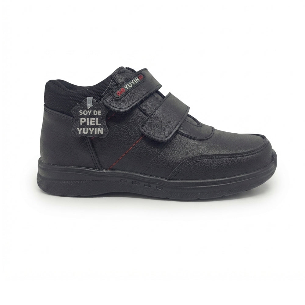 Calzado Escolar Niño Yuyin 24352 Negro Ab0701