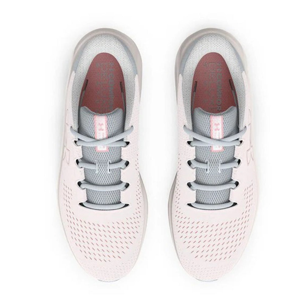 Tenis Deportivo Para Dama Under Armour Charged Persuit Blanco Gris Ab0701