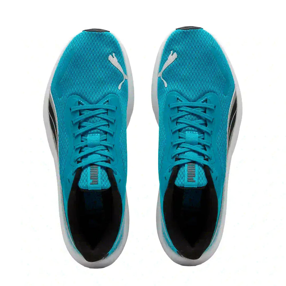 Tenis Deportivo Para Dama Puma Pounce Lite Turquesa Negro Blanco Ab0701