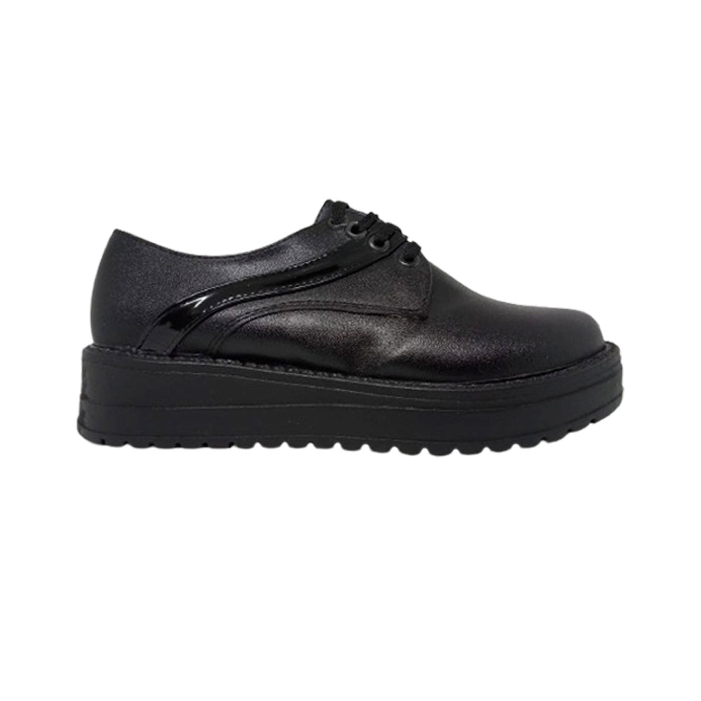 Calzado Escolar Para Niña Joven Dechris 323 Negro Ab0701