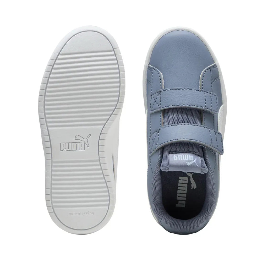 Tenis Casual Para Niño Puma Rickie Classic V PS Azul Blanco Ab0701