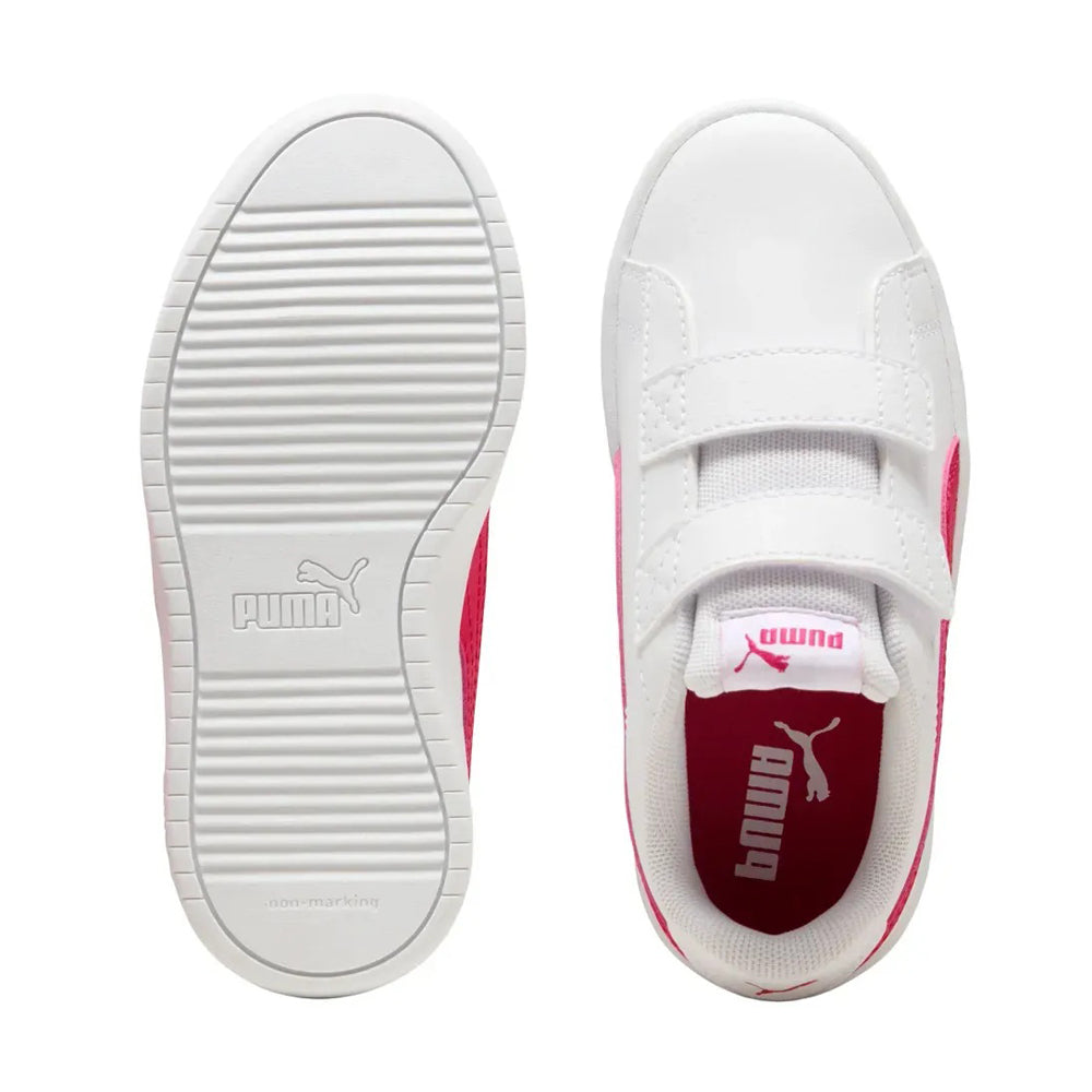 Tenis Casual Para Niño Puma Rickie Classic V PS Blanco Fucsia Ab0701