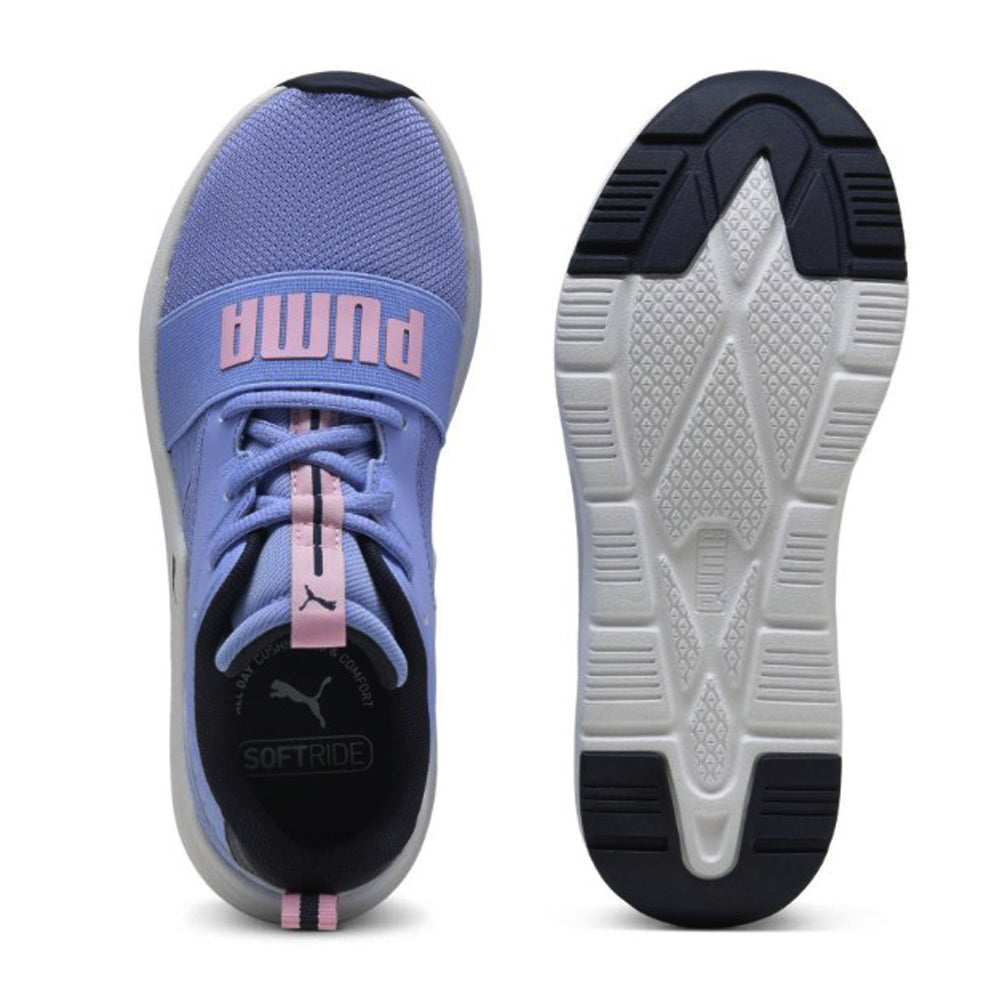 Tenis Deportivo Para Dama Puma Softride Wired 2 Jr Lavanda Blanco Ab0701