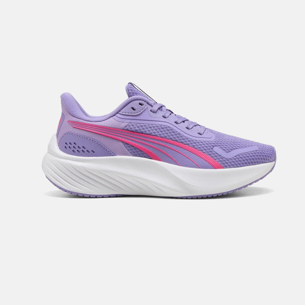 Tenis Deportivo Para Dama Puma Pounce Lite Jr Lavanda Fiusha Blanco Plata Ab0701