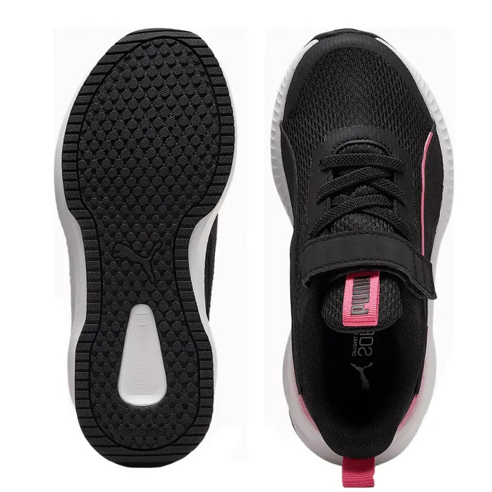Tenis Deportivo Para Niña Puma Flyer 3 Negro Rosa Ab0701