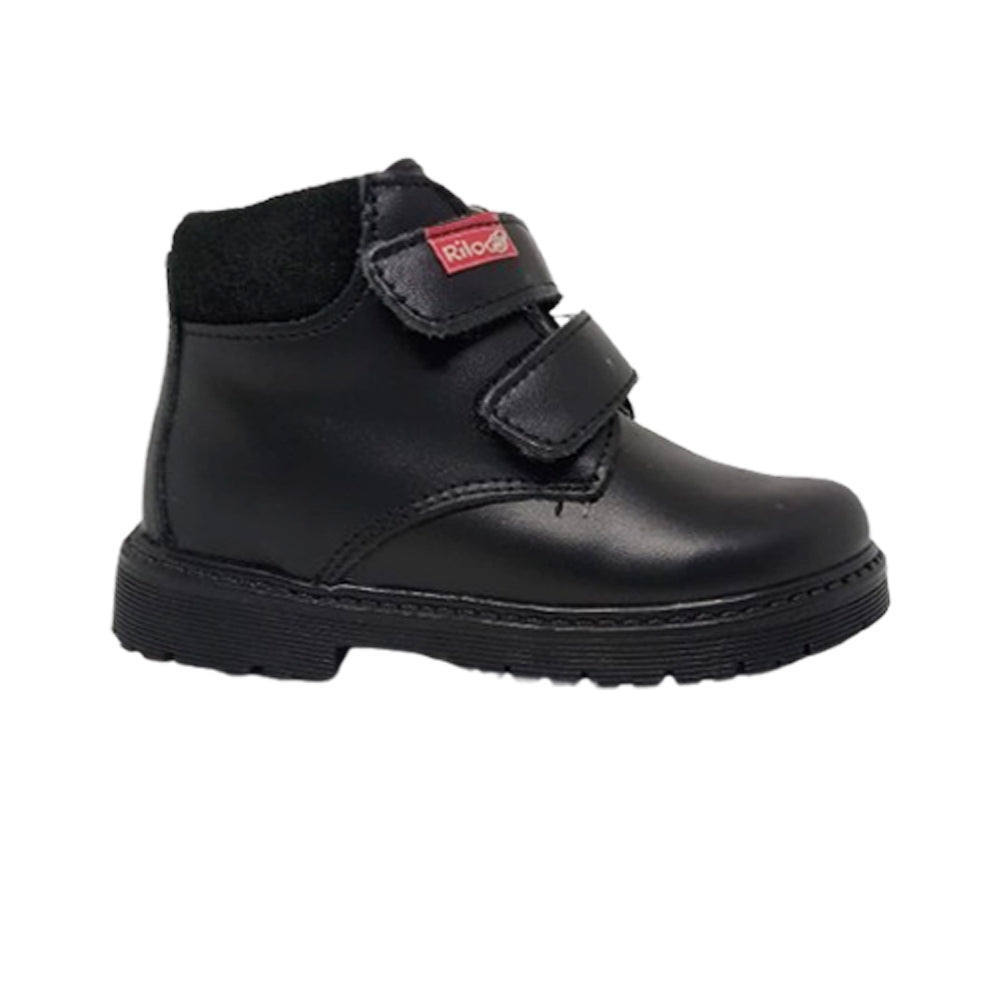 Calzado Escolar Para Niño Rilo 5956 Negro Ab0701