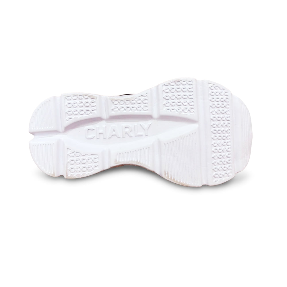 Tenis Deportivo Para Niña Charly 65610 Negro Rosa Ab0701