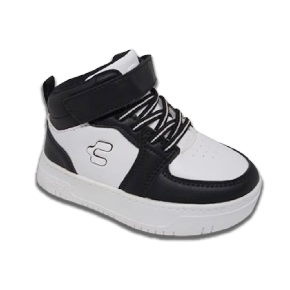 Tenis De Bota Para Niño Charly 79415 Blanco Negro Ab0701