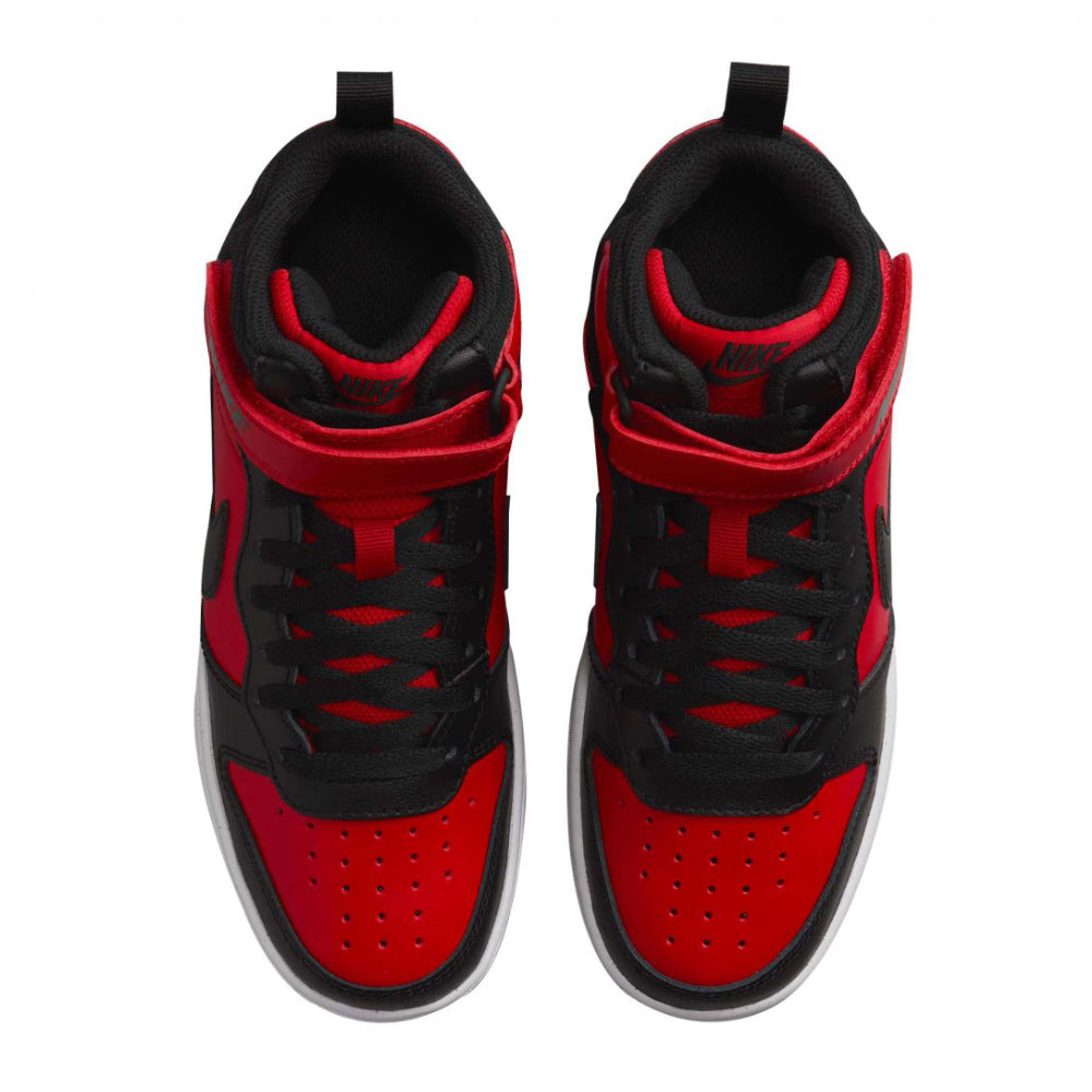 Tenis Casual Para Dama Nike Court Borough Mid 2 Rojo Negro Ab0701