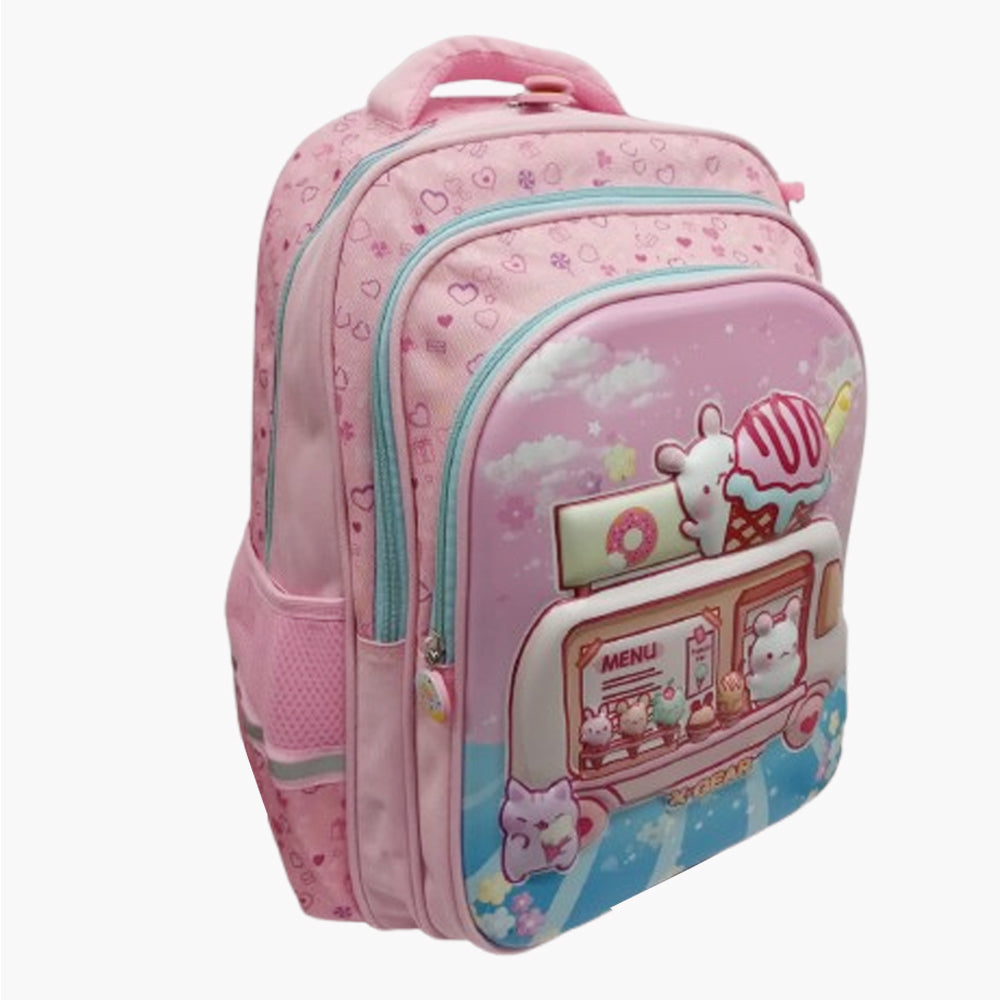 Mochila Combo Escolar Infantil "Ice Cream Truck" X Gear Ab0701