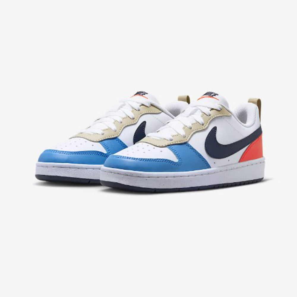 Tenis Casual Para Dama Nike Court Borough Low Recraft Blanco Cielo Rojo Ab0701
