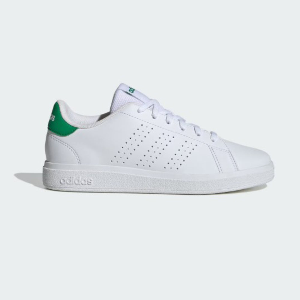 Tenis Casual Para Dama Adidas Advantage Base 2.0 Blanco Verde Ab0701