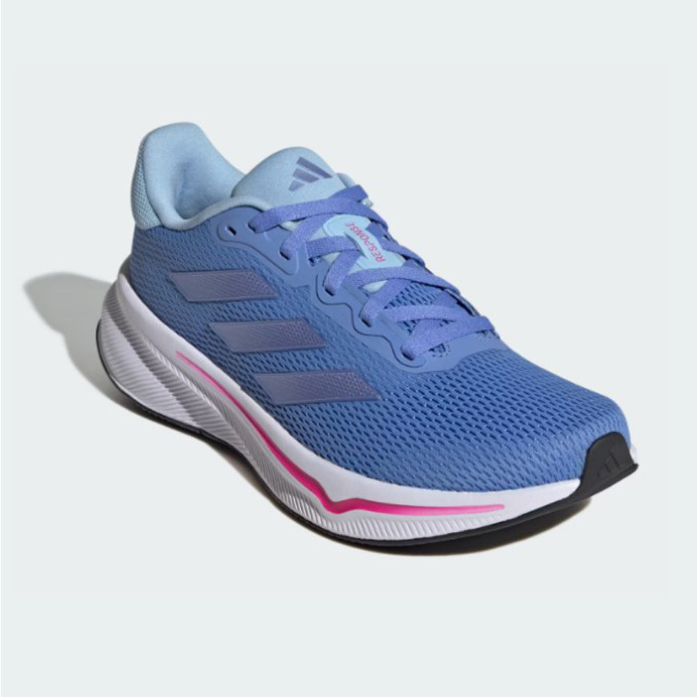 Tenis Deportivo Para Dama Adidas Response Azul Metalico Rosa Ab0701