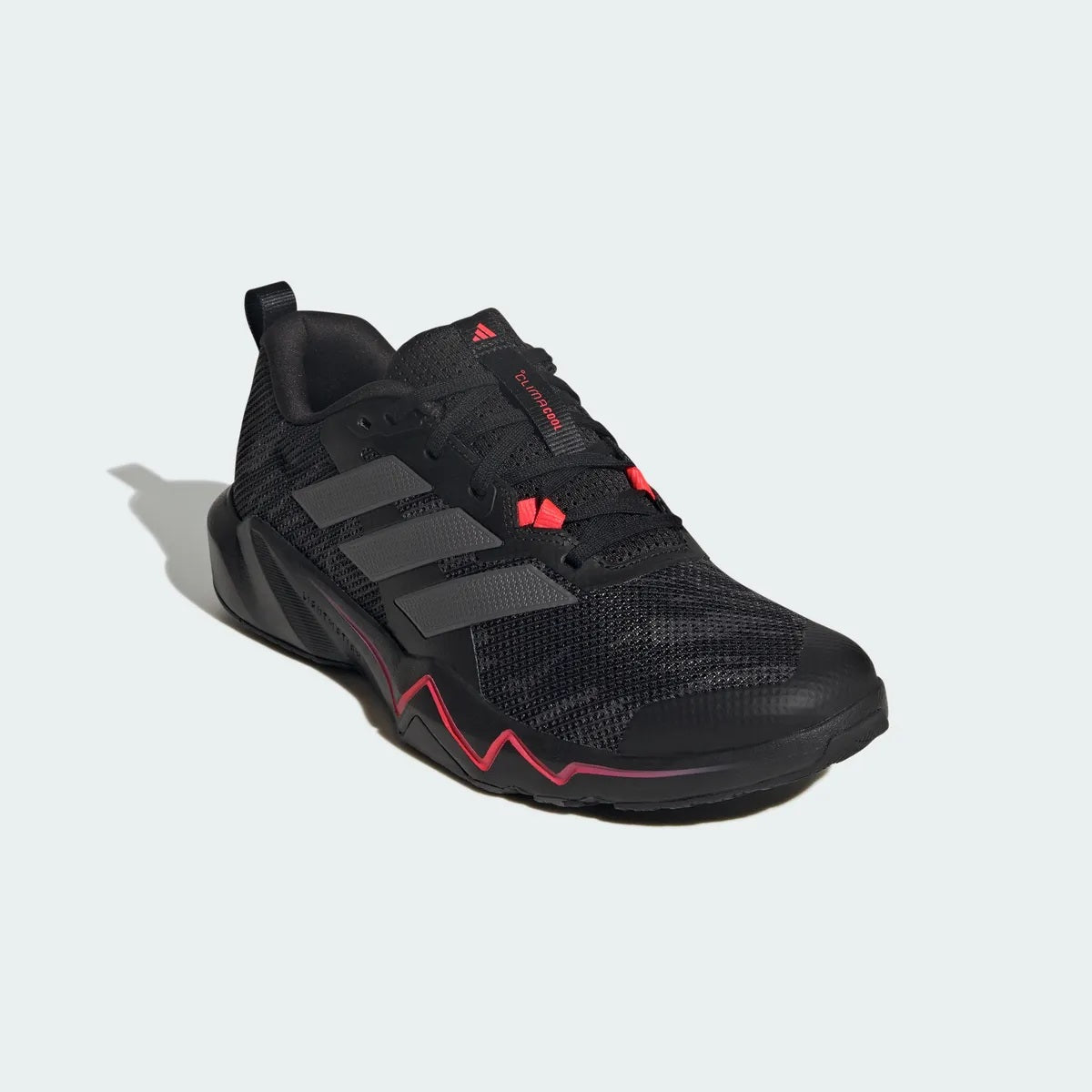 Tenis Deportivo Para Caballero Adidas Rapidmove Negro Gris Rojo Ab0701