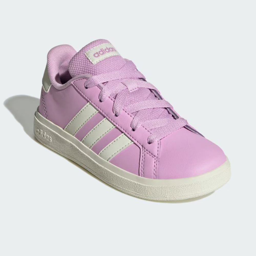 Tenis Casual Para Dama Adidas Grand Court Lila Marfil Ab0701
