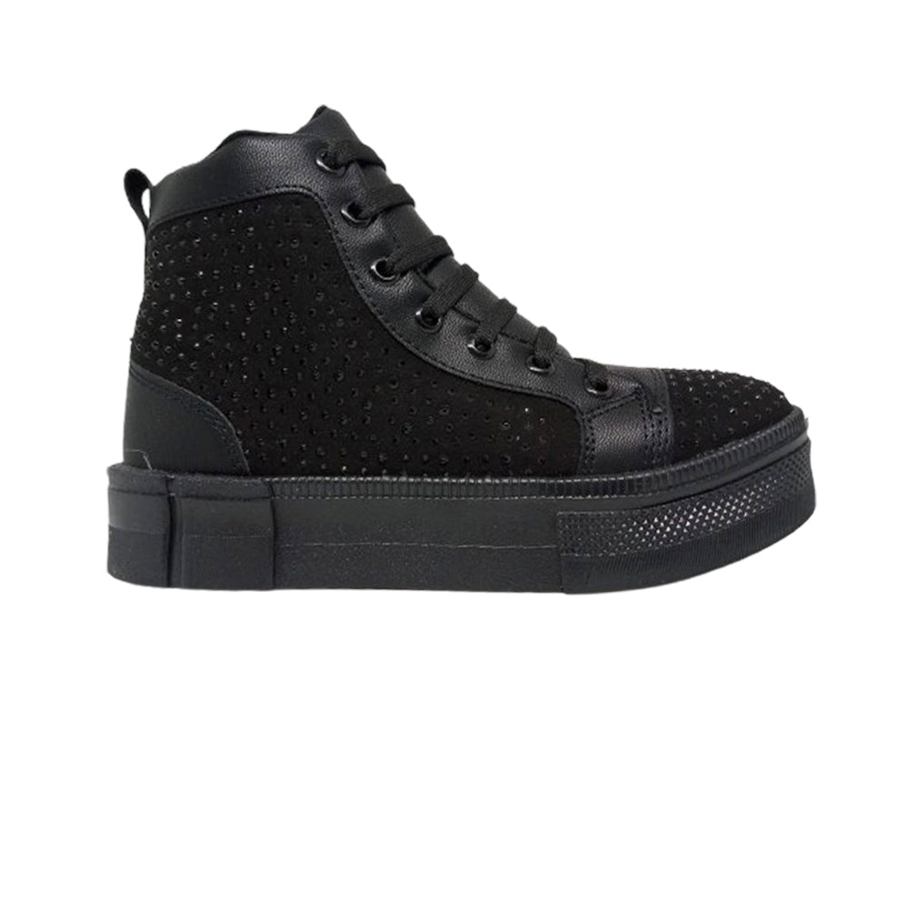 Tenis Casual Bota Para Dama Gosh Barsky Negro Ab0701
