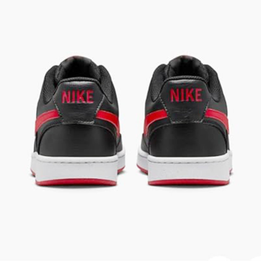 Tenis Casual Para Caballero Nike Court Vision Low Negro Rojo Blanco Ab0701