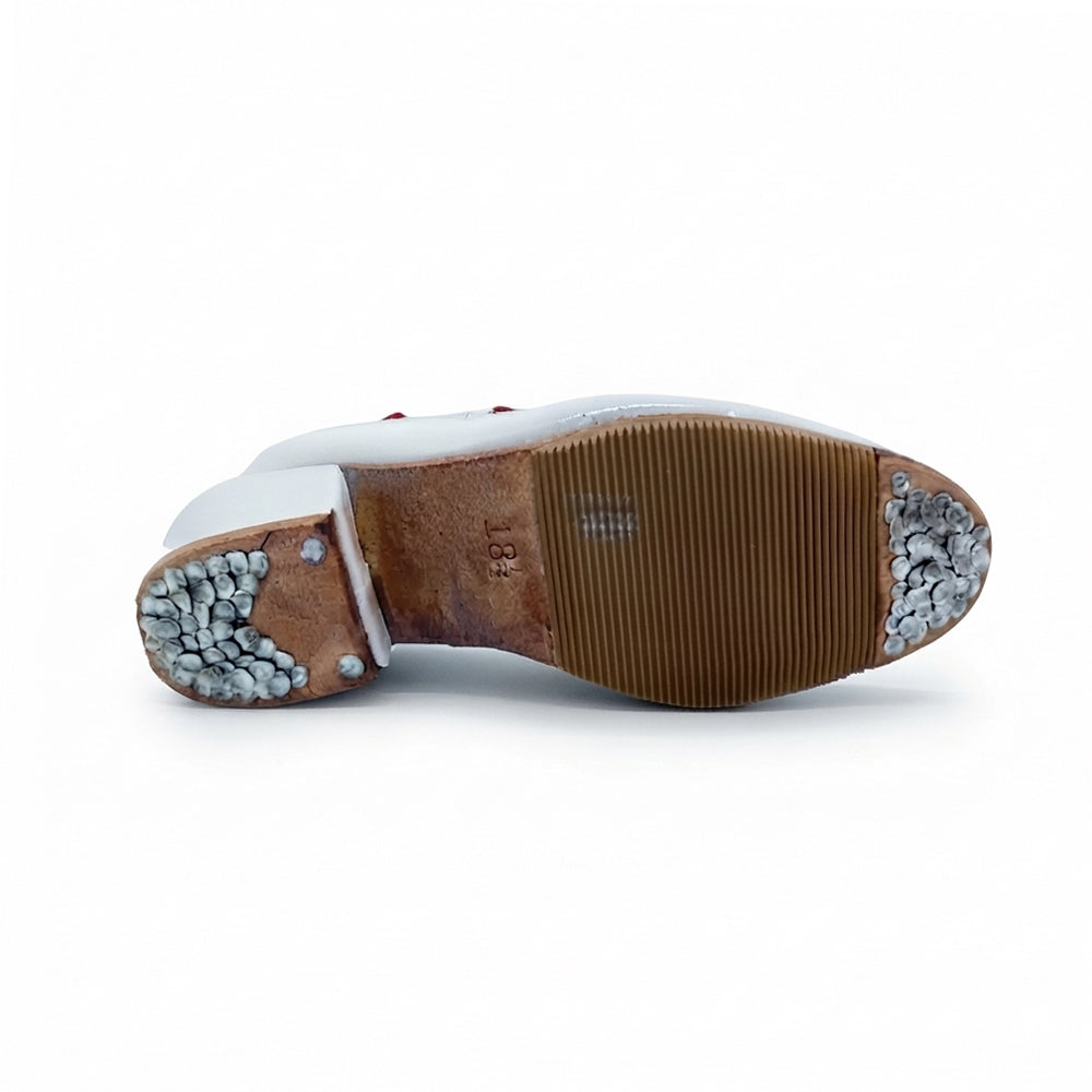 Botin De Danza Para Niño Alegria Botin Blanco Ab0701