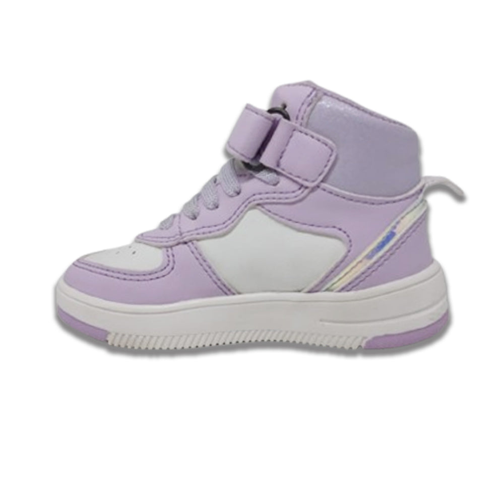 Tenis Para Niña Mini Papos 33504 Blanco Lavanda Ab0701