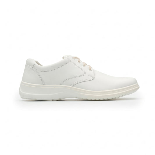 Zapato Casual De Servicio Clínico Para Caballero Flexi 63201 Blanco Ab0701