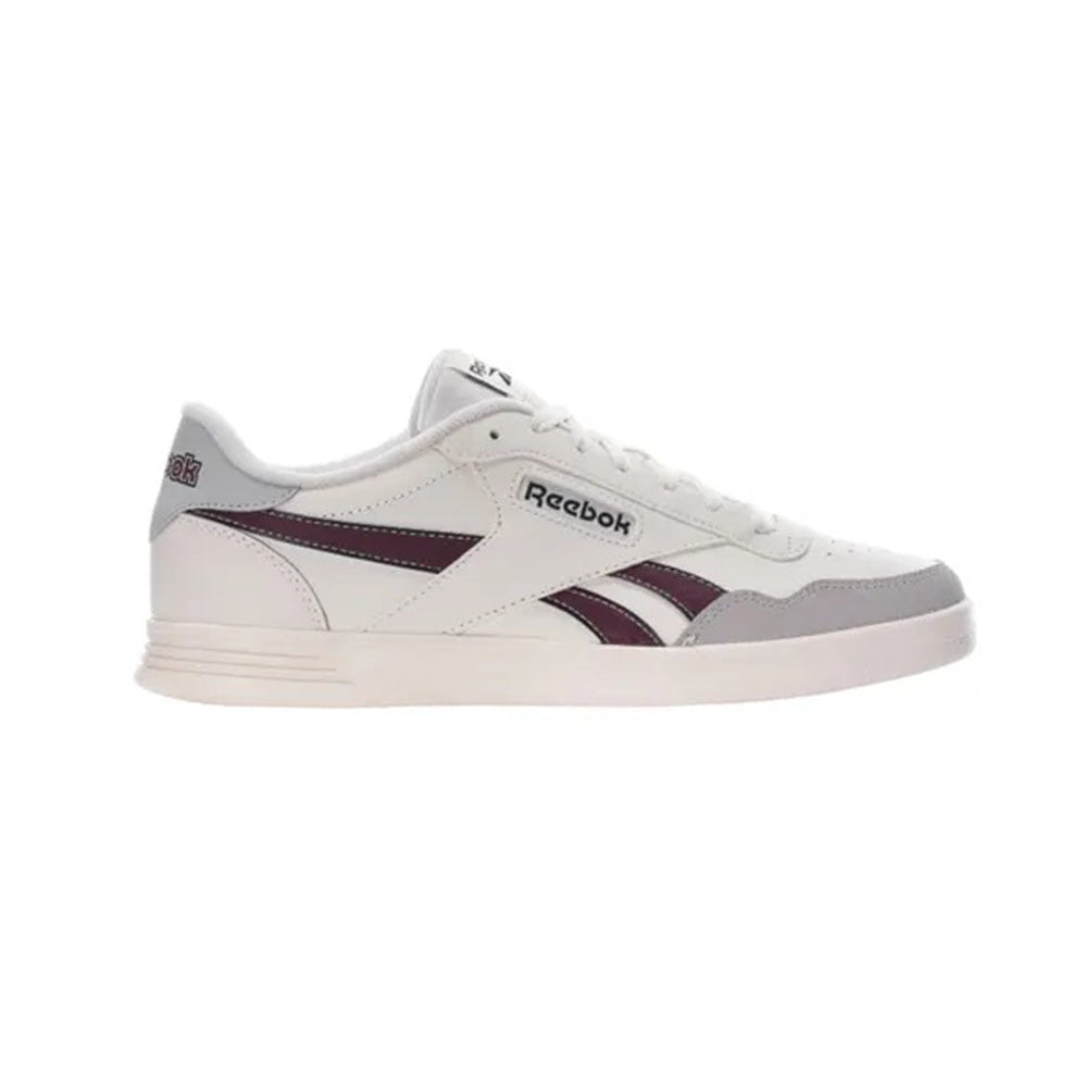 Tenis Casual Para Dama Reebok Court Advance Latte Gris Vino Ab0701