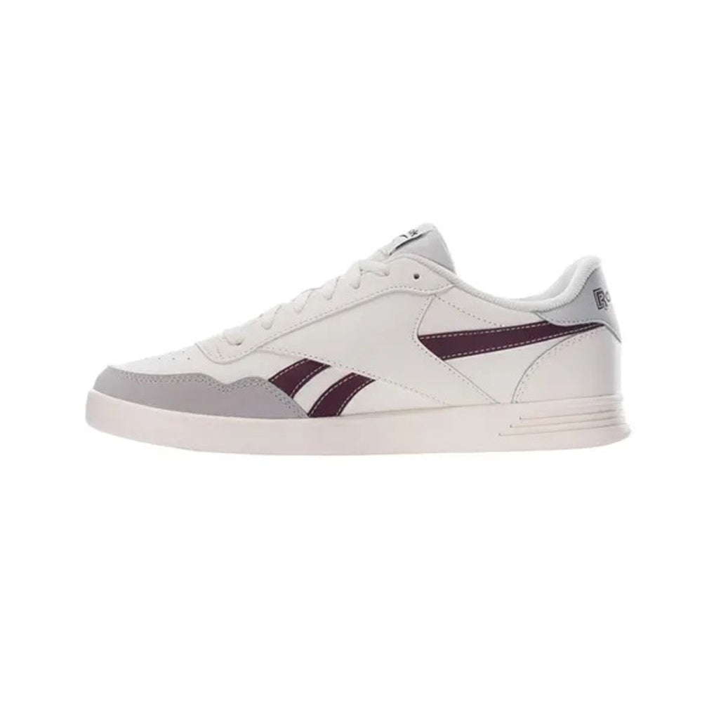 Tenis Casual Para Dama Reebok Court Advance Latte Gris Vino Ab0701