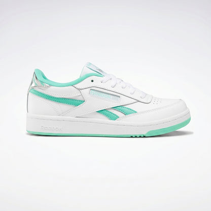 Tenis Casual Para Dama Reebok Club C Revenge Blanco Menta Plata Ab0701