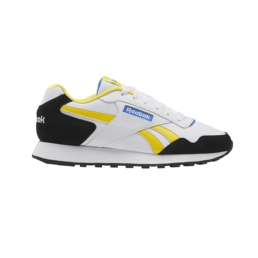 Tenis Casual Para Caballero Reebok Glide Blanco Amarillo Negro Ab0701