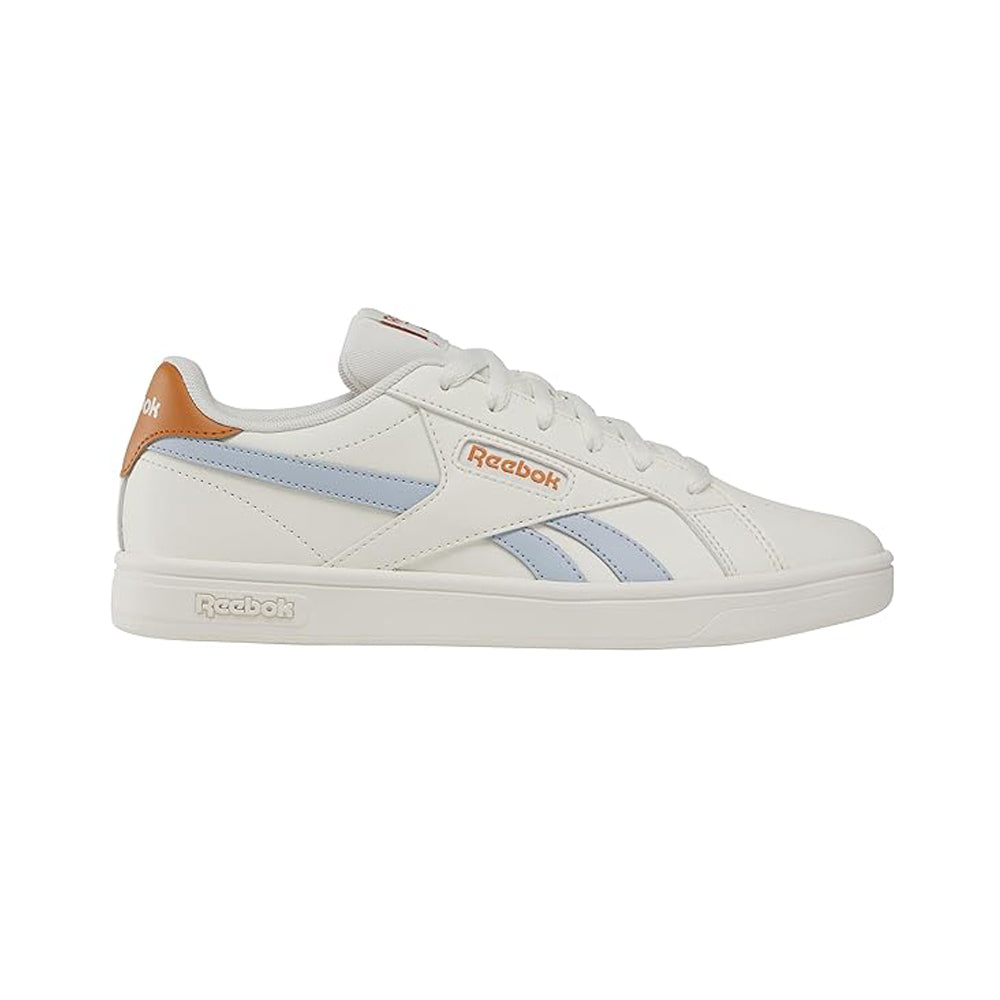Tenis Casual Para Dama Reebok Court Retro Blanco Azul Ab0701