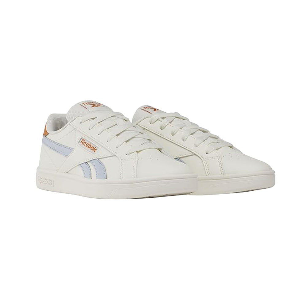 Tenis Casual Para Dama Reebok Court Retro Blanco Azul Ab0701