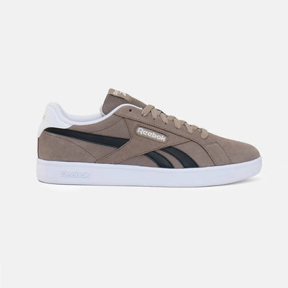 Tenis Casual Para Caballero Reebok Court Retro Gris Negro Blanco Ab0701