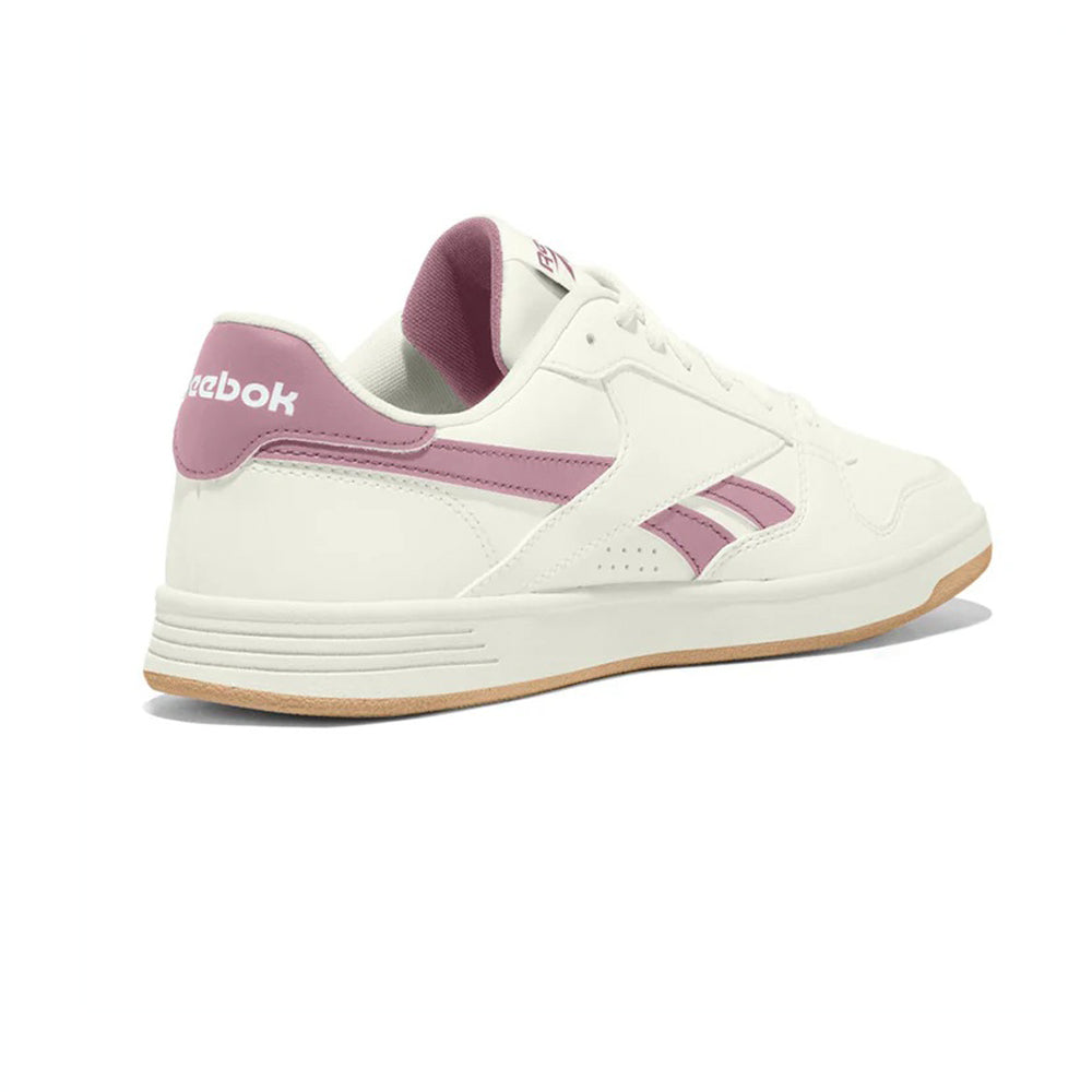 Tenis Dasual Para Dama Reebok Match Prime Blanco Malva Ab0701