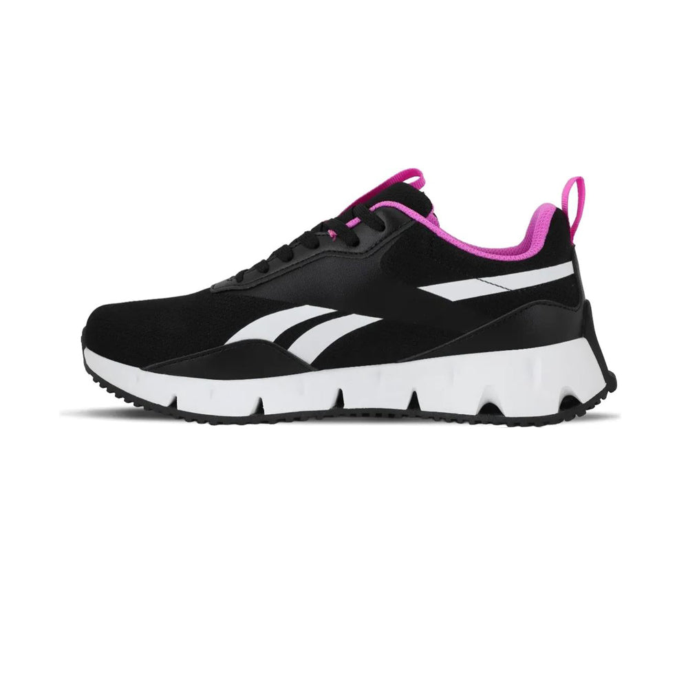 Tenis Deportivo Para Dama Reebok Zigdynamicastr Negro Blanco Rosa Ab0701