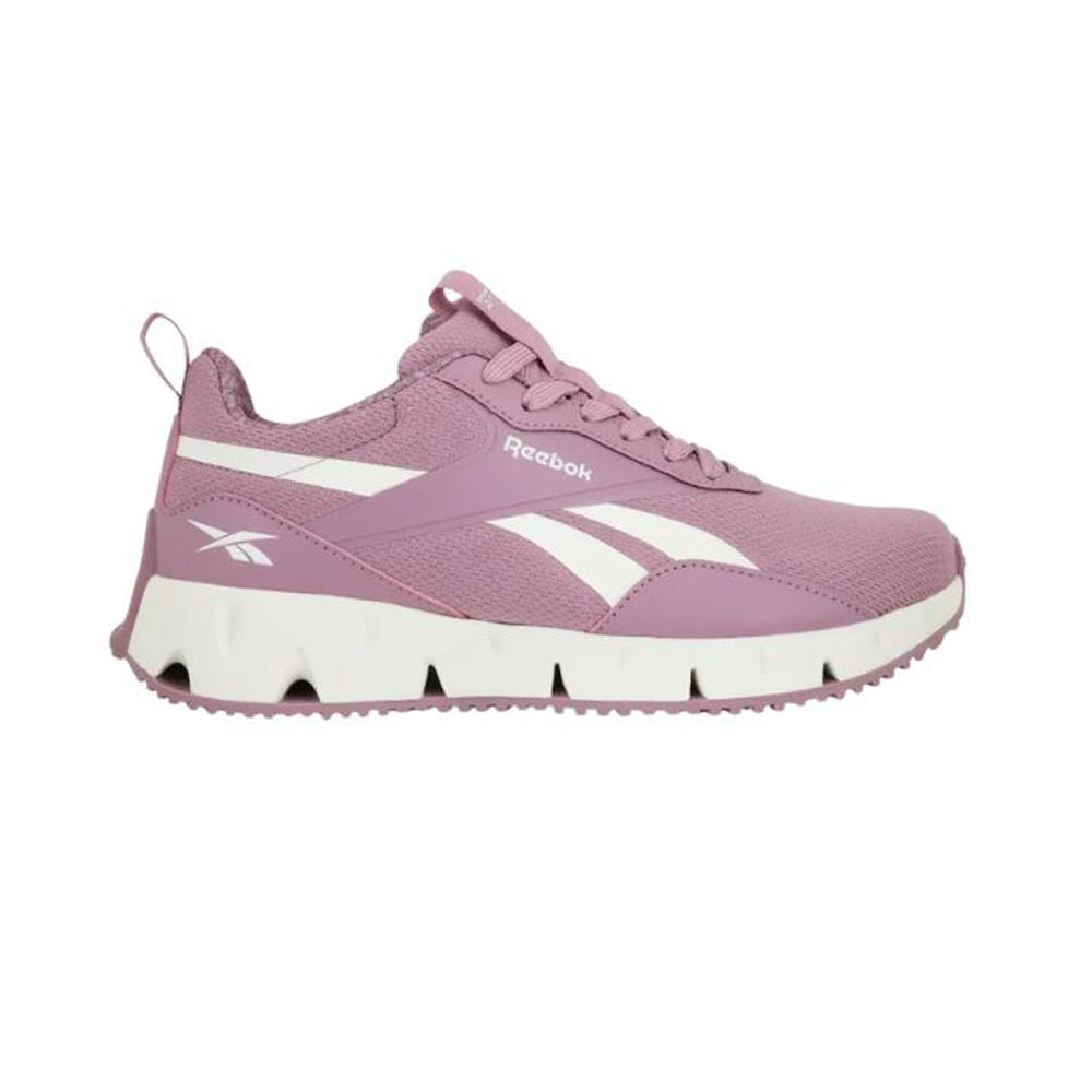 Tenis Deportivo Para Dama Reebok Zig Dynamica Str Lila Blanco Ab0701