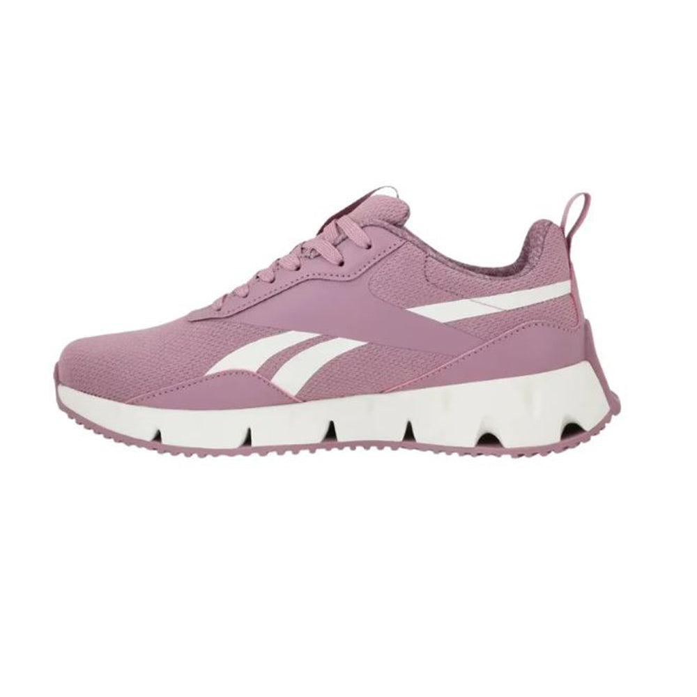 Tenis Deportivo Para Dama Reebok Zig Dynamica Str Lila Blanco Ab0701