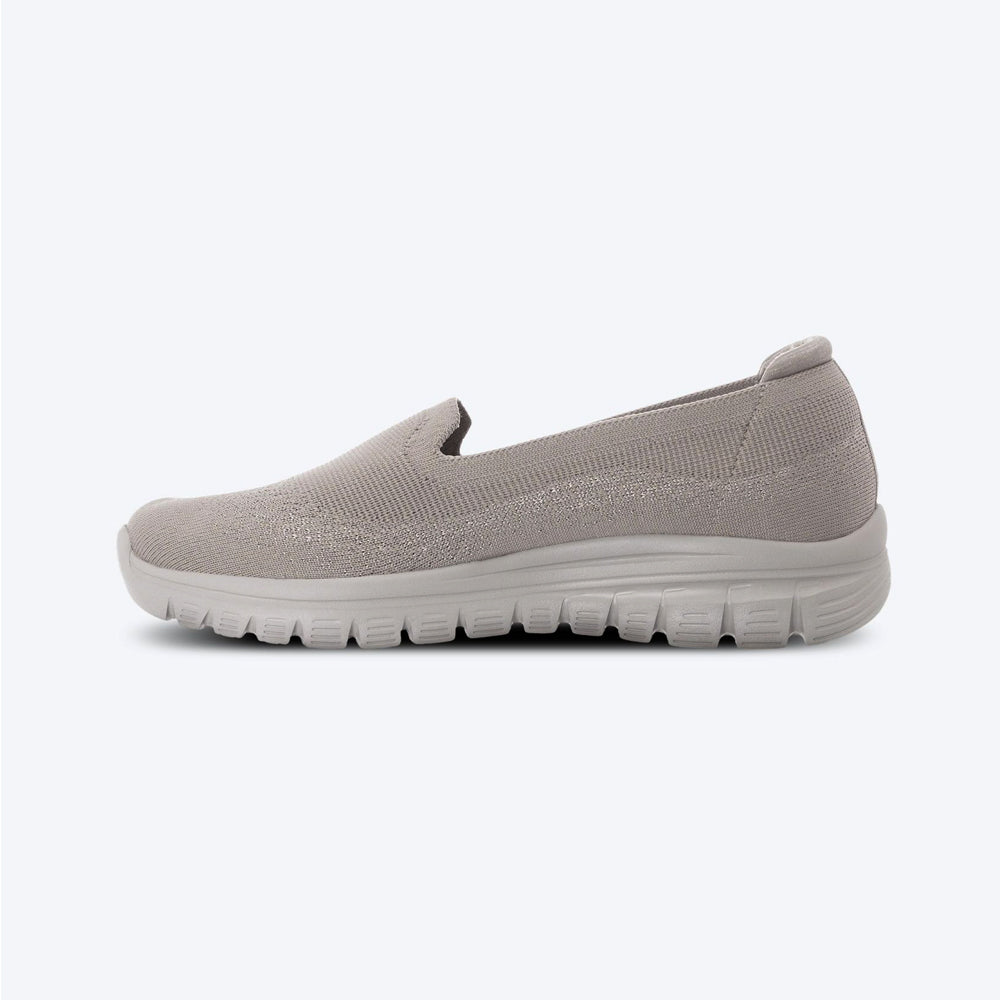 Tenis Casual Para Dama Skechers 100697 Beige Ab0701