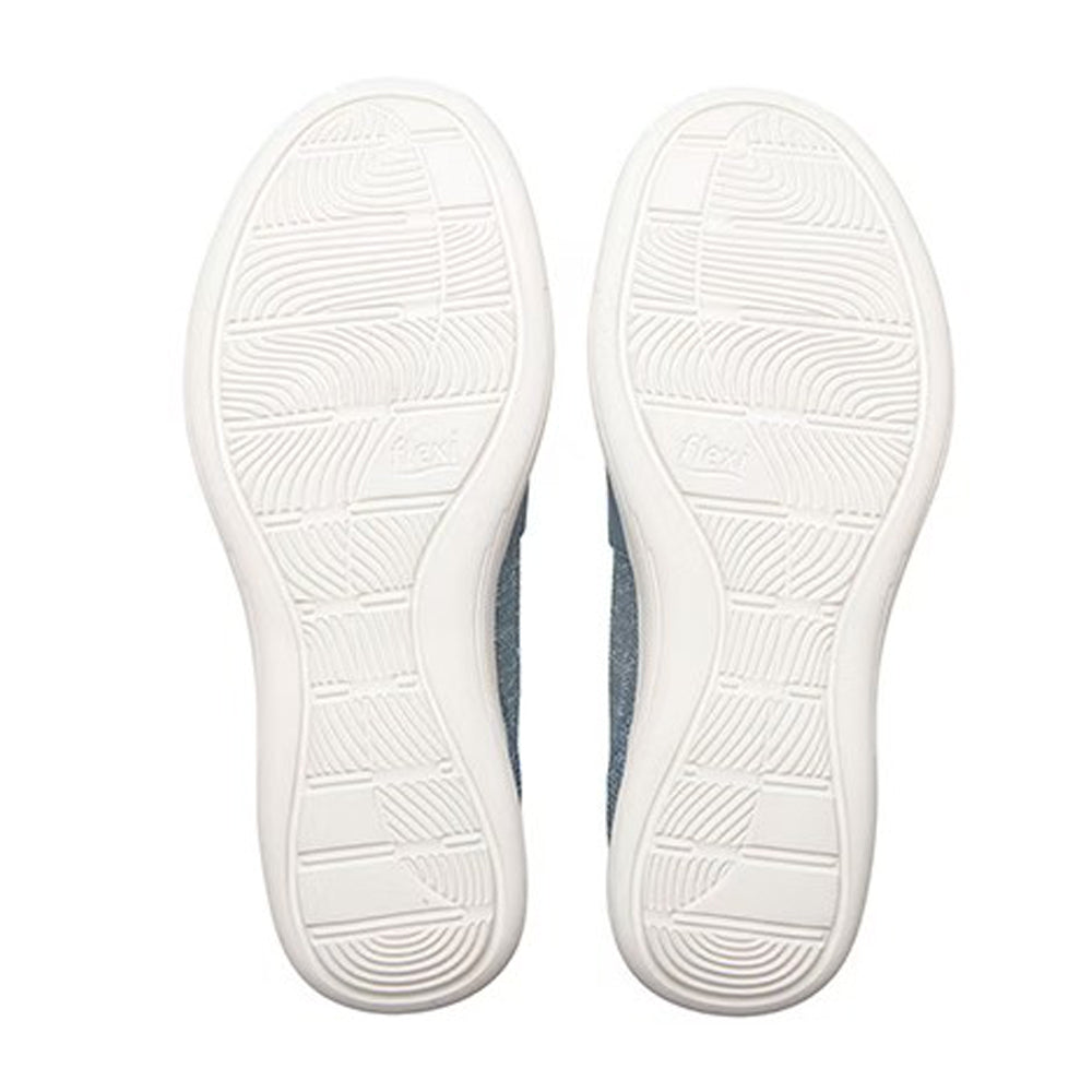 Sneaker Slip On Para Dama Flexi 104932 Azul Ab0701