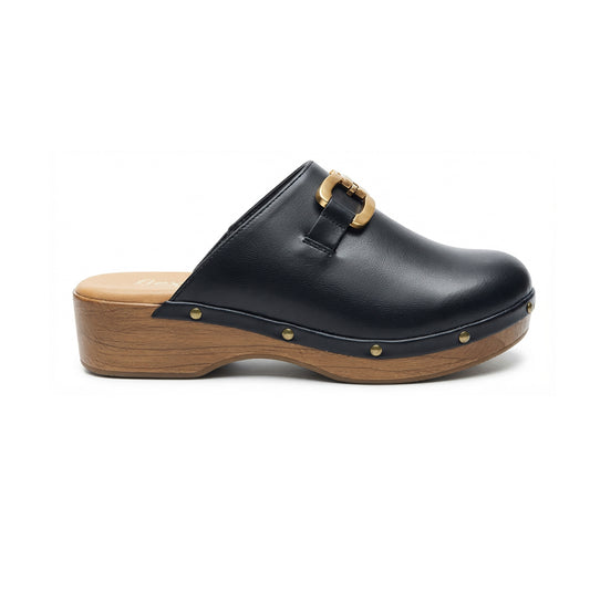 Zapato Sueco Para Dama Flexi 120701 Negro Ab0701