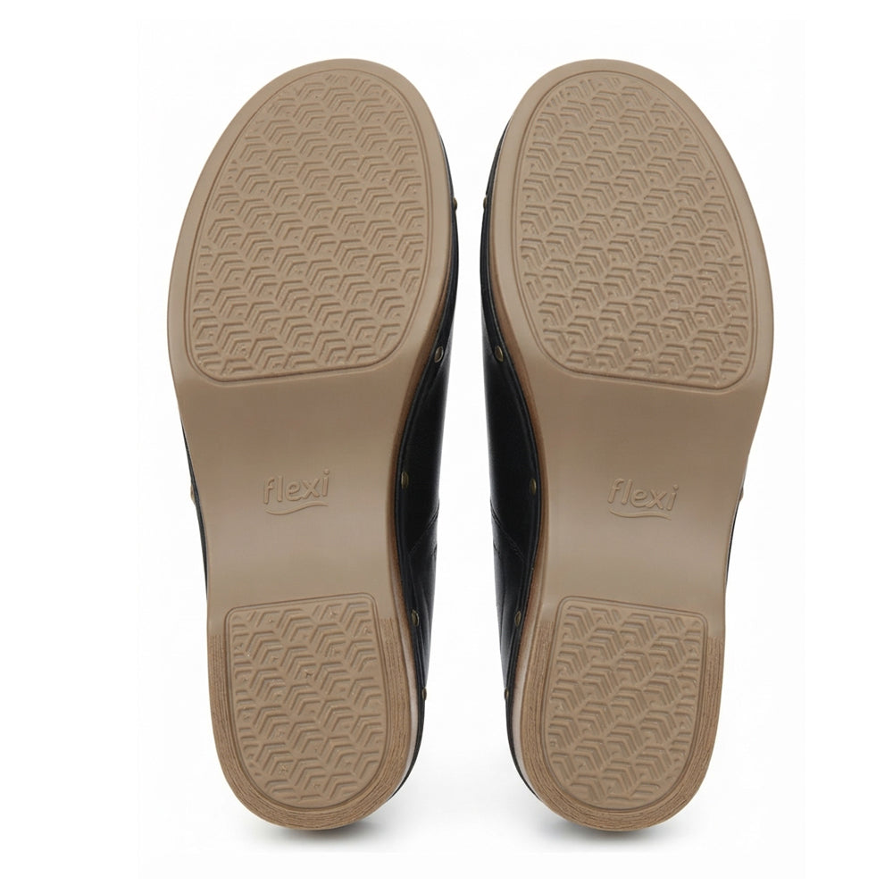 Zapato Sueco Para Dama Flexi 120701 Negro Ab0701